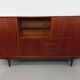 Vintage Scandinavian high sideboard in teak from the 50s and 60s