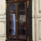 Bookcase, Napoleon III Display Case, Italy Circa 1880
