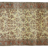 Anatolian handmade vintage rug 282 cm x 193 cm