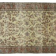 Anatolian handmade vintage rug 282 cm x 193 cm