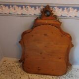 Rock mirror louis XV walnut to hang on the wall 110x85cm