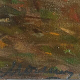 Impressionist Post-Impressionist Painting "Cavalier Alley" by François Moreau - 1914