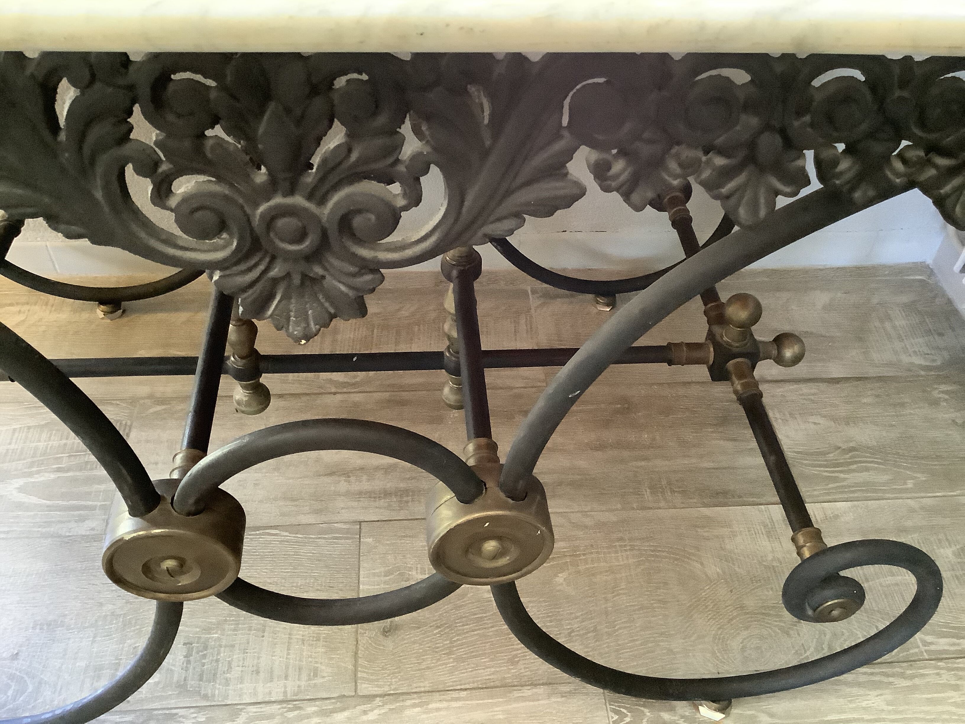 Marble butcher table