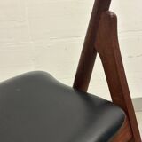 4x Teak Dining Chairs Hans J. Wegner CH29 Sawbuck