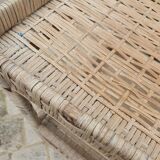 Rattan side table