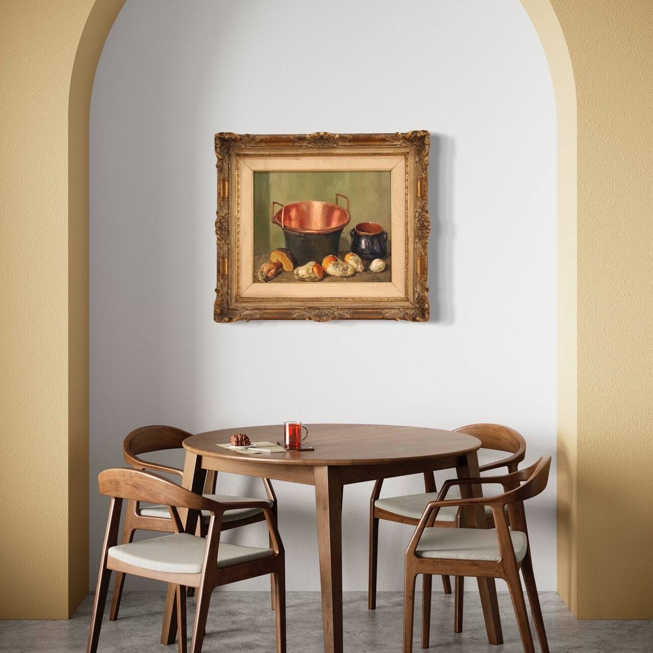 Superbe tableau signé nature morte du milieu du 20ème siècle