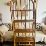 Rattan bookcase