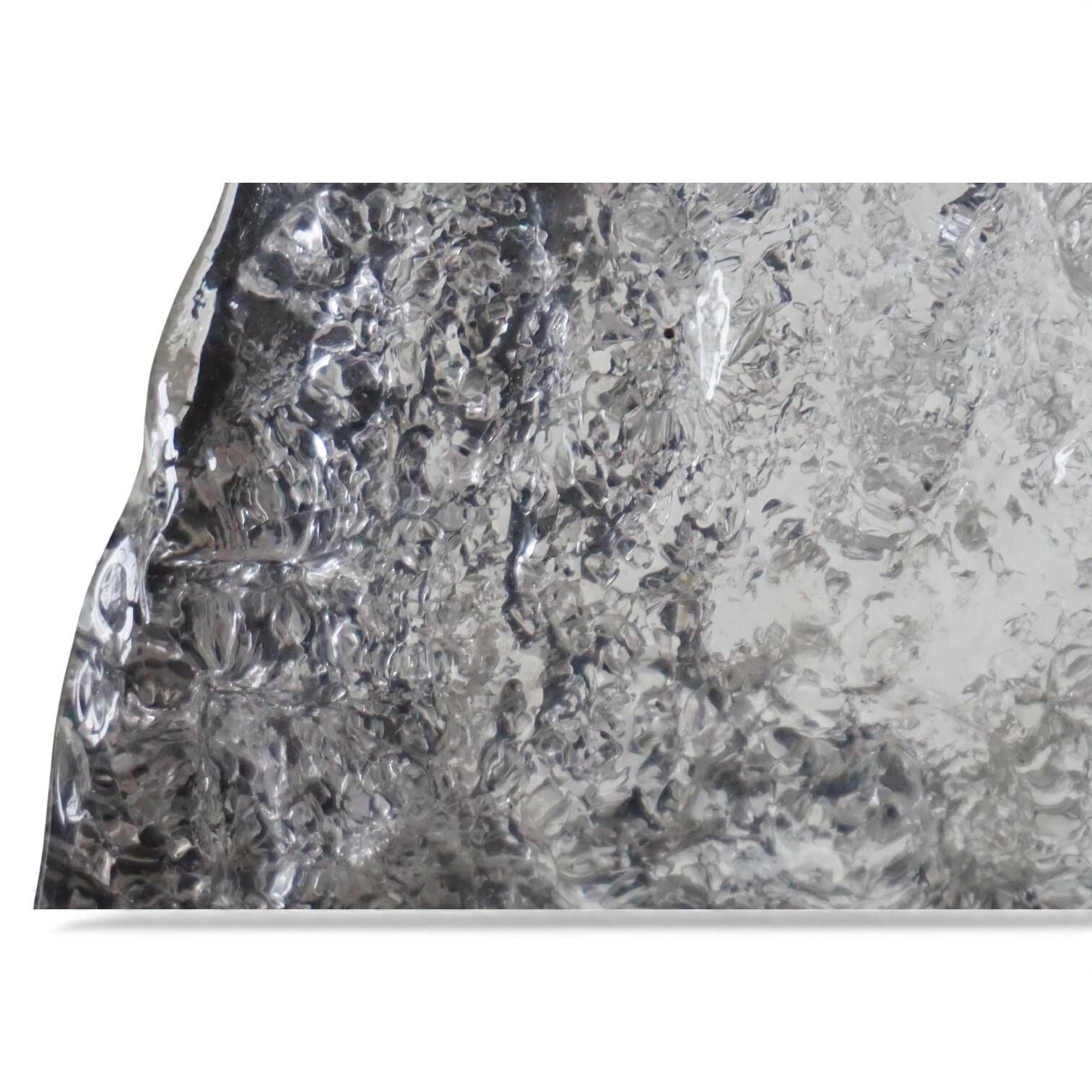 Hillebrand Murano ice glass wall lamp by Egon Hillebrand, 1960