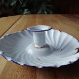 Enamelled tin candlestick