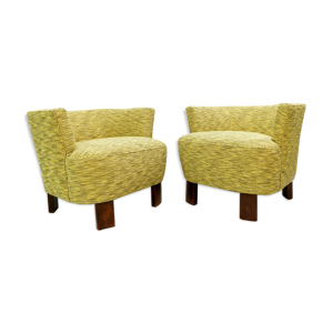 Paire de fauteuils club