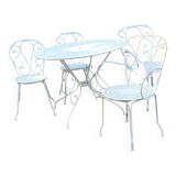 Wrought iron garden furniture