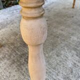 Renovated Louis Philippe round extendable dining table 115cm with 2 extensions.