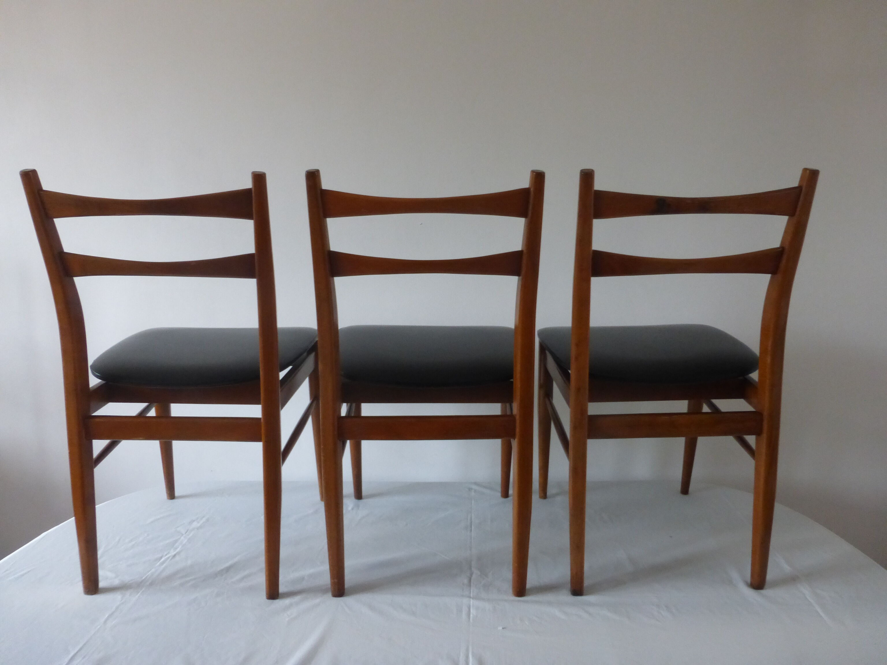 3 scandinavian style chairs 1960
