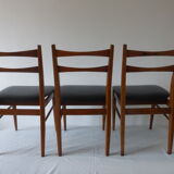 3 scandinavian style chairs 1960