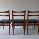 3 scandinavian style chairs 1960