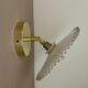 Vintage lampshade wall light in white opaline