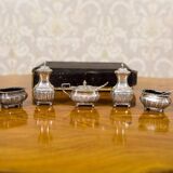 19th Century English Silver Set, 1890s, Set of 7