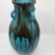 Vase Primavera pour le Printemps en céramique bleu Francais Art Déco