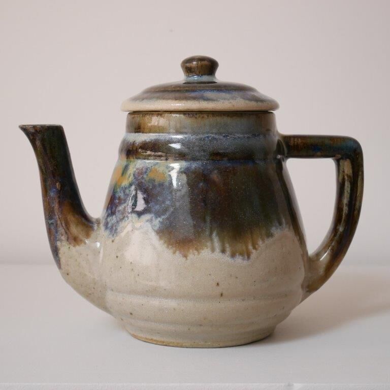 varnished sandstone teapot