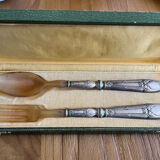 Set of old serving cutlery, in their original box