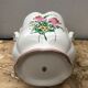 Old Cache Pot K&G LUNEVILLE Ceramic White Decoration Vintage Flowers