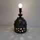 Ceramic table lamp, from Danish Leif Holm. with two light sources