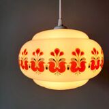 Suspension in opaline screen-printed 1970