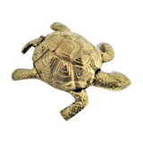 Zoomorphic turtle vintage brass ashtray