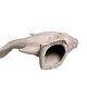 Le jan, large art deco cracked earthenware fish circa 1930