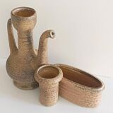 Wabi-Sabi Ceramics Set by Marius Van Woerden, Vest Keramiek, 1960s