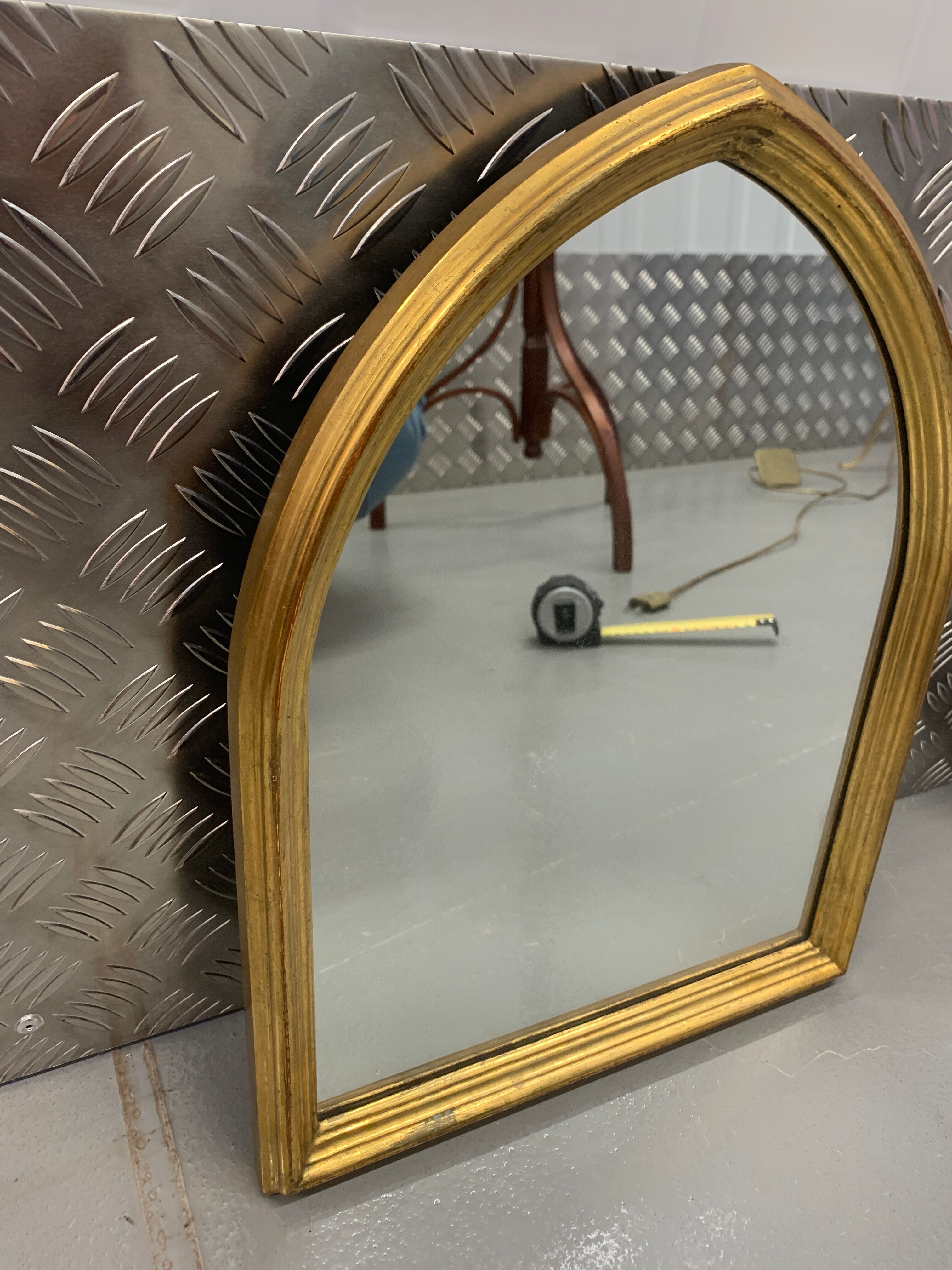 Old mirror in gilded wood - 42x31cm