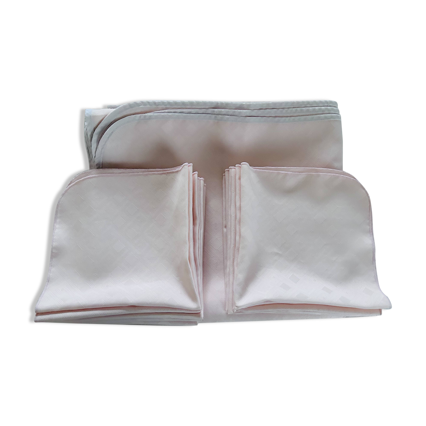 Rectangular tablecloth for 12 people and 12 napkins from Wite Lietaer, 160 cm.