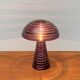 Lampe de table en verre champignon postmoderne, Italie