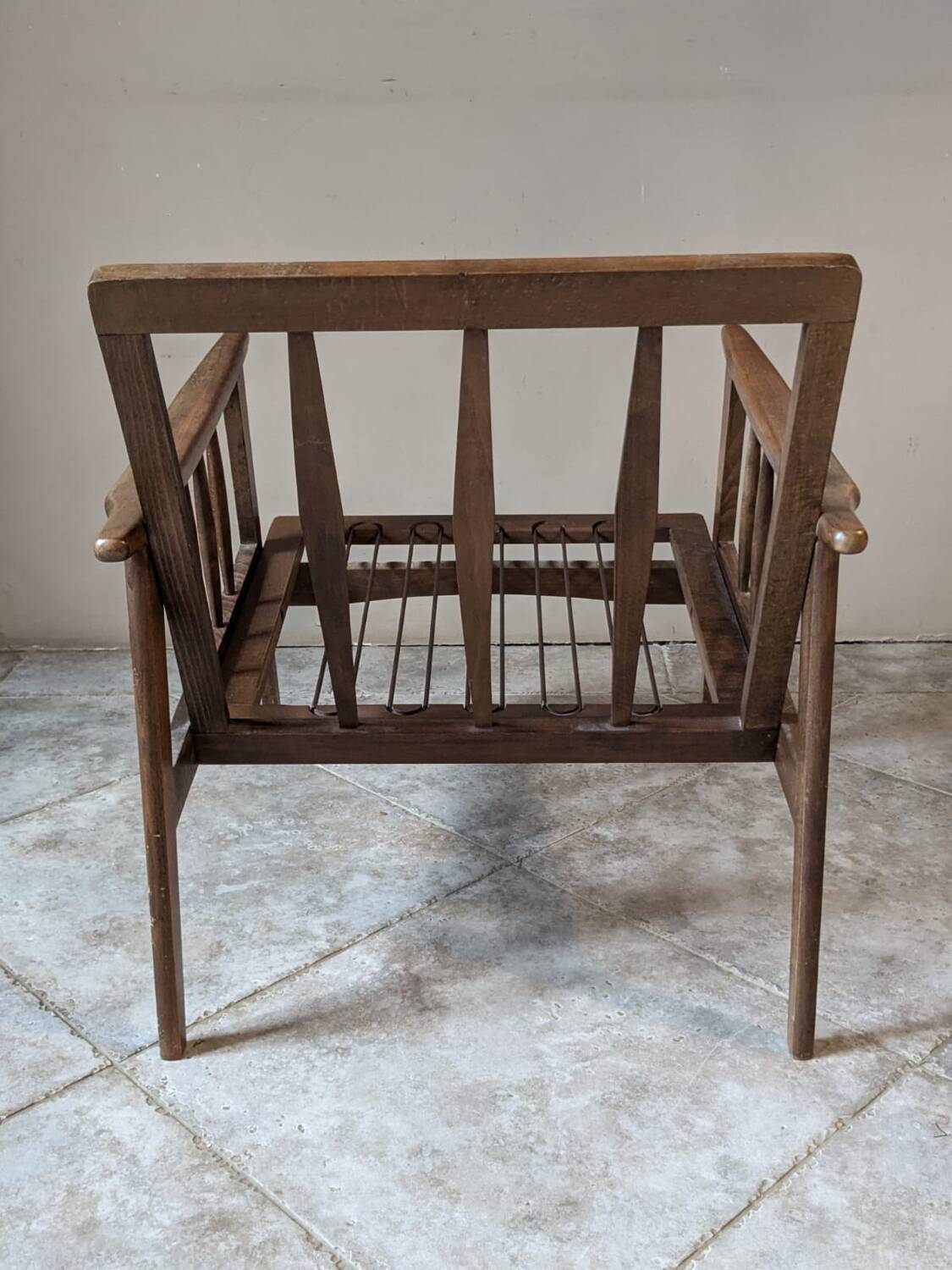 Pair of 60s Scandinavian-style armchairs by Stella