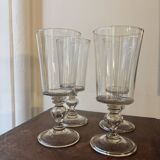 Set of 4 Bohemian glass cups