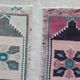 Set of 2 vintage handmade Turkish rugs 49x89 cm