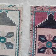 Lot de 2 tapis turcs vintage faits main