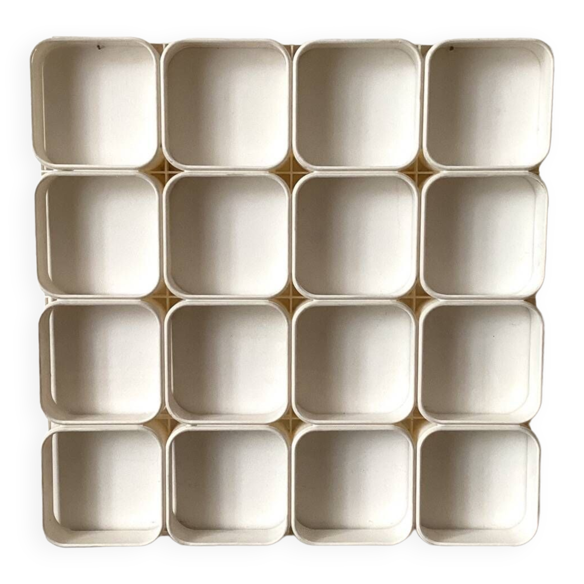 White plastic module shelf from the 70s