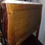 Chiffonnier sauteuse Louis XV en marqueterie