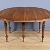 Extendable Walnut Table, Louis-Philippe Style – Late 19th Century