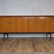 Scandinavian teak and metal sideboard