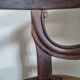 Fauteuil de bureau Louis Philippe en noyer canné