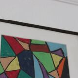 Swedish Mixed Media/Oil Pastel on Panel –“Ritad 66” by Ann Wazzgren