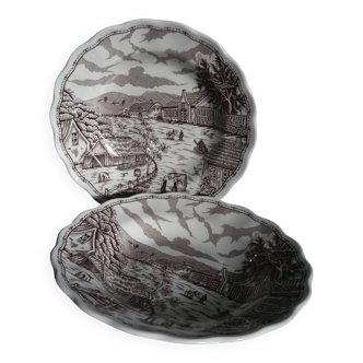 Decorative plates English landscape, Fontebasso Italy