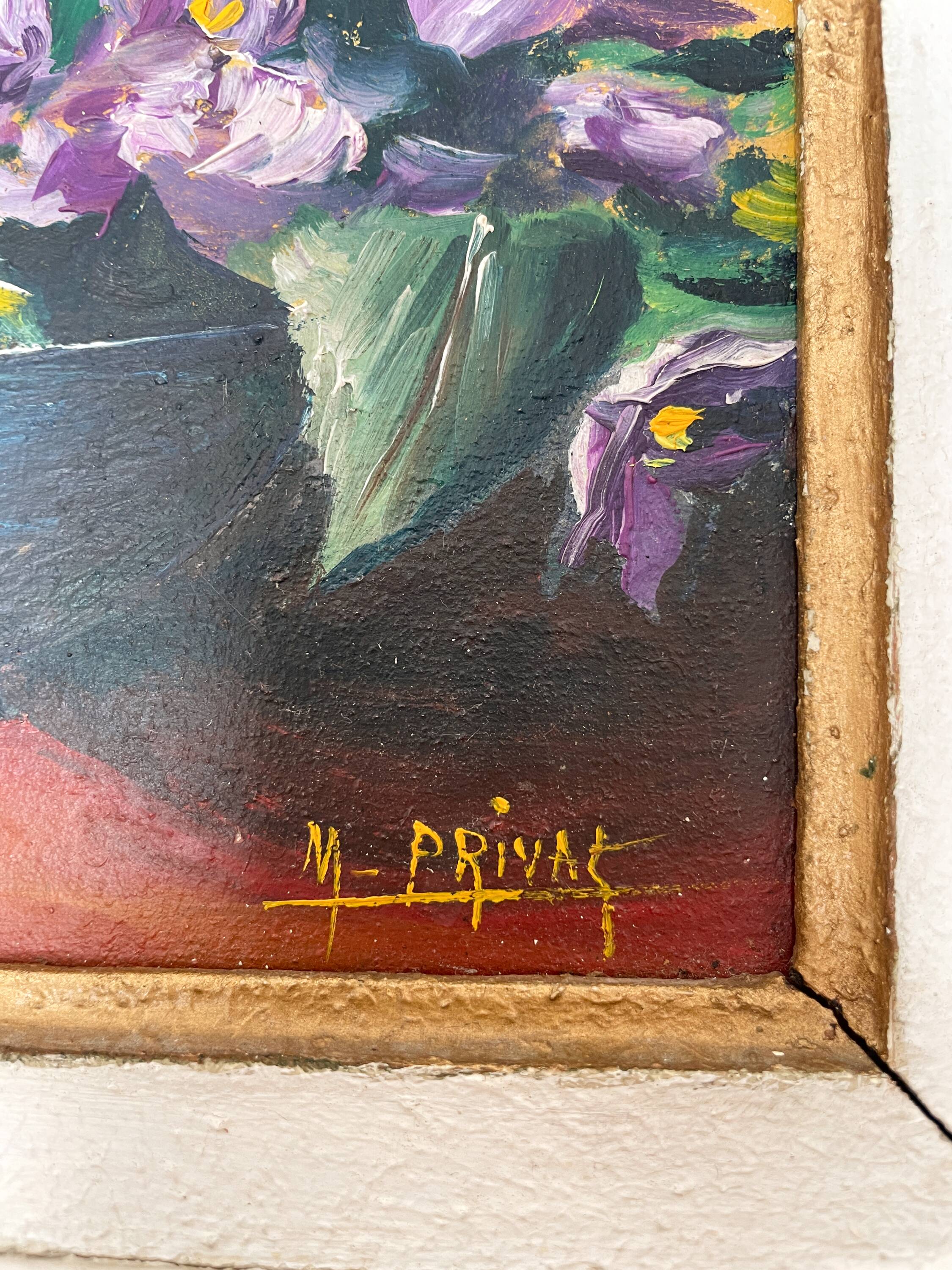 Huile sur toile dans son cadre - 33x39cm