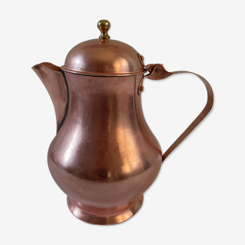 Red copper coffee maker