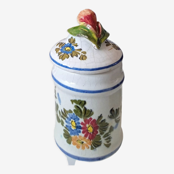 Pot à épices ancien en faïence