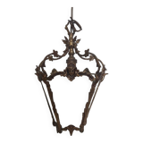 Bronze and glass pendant light