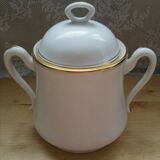 Vintage porcelain sugar from Limoges edged gold