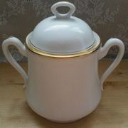 Sucrier vintage porcelaine de Limoges liseré or